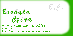 borbala czira business card